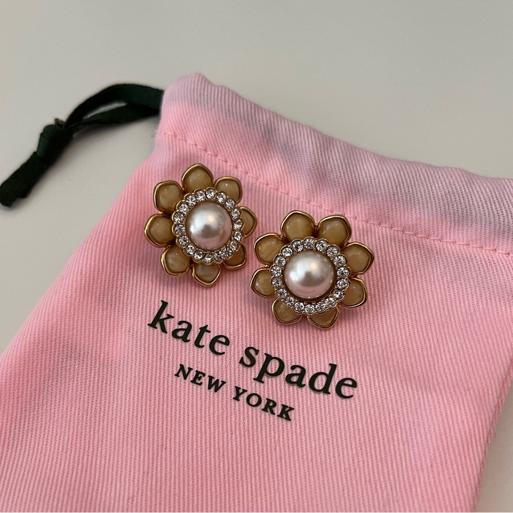 Kate Spade Pearl Floral Earrings